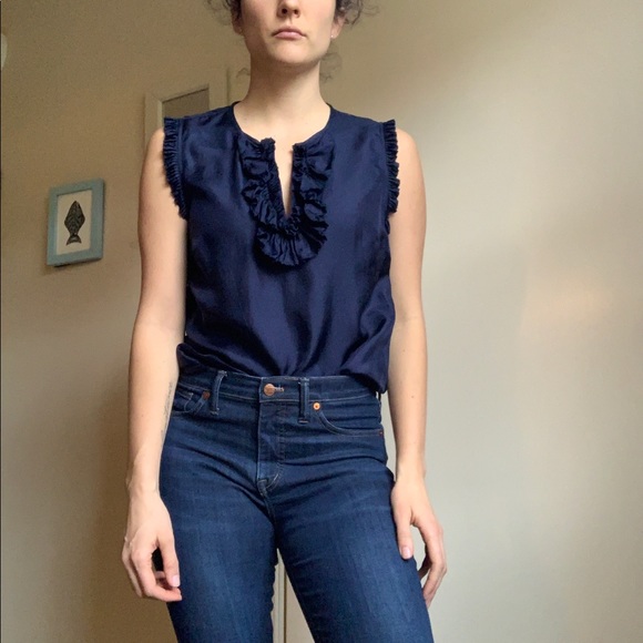 J. Crew Tops - J.Crew Margot Silk Sleevless Top